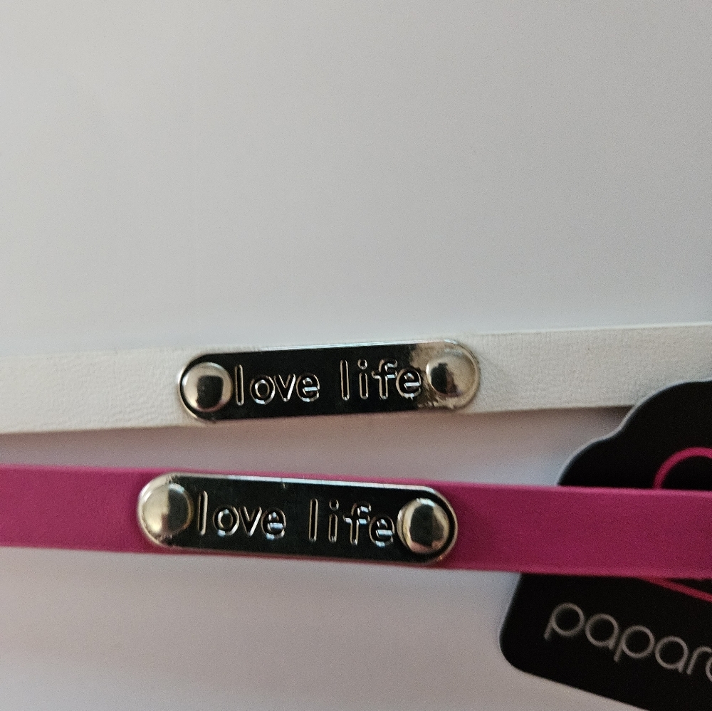 Paparazzi Pink and white snap Bracelets